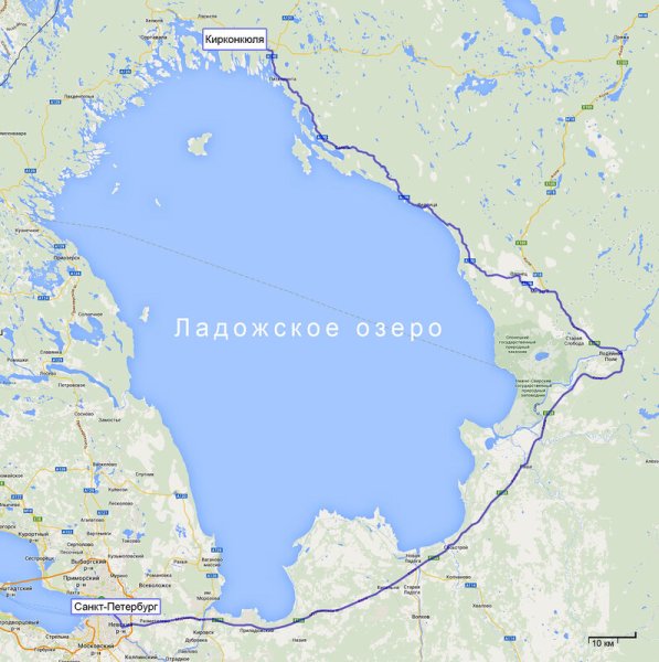 Ладога озеро на карте