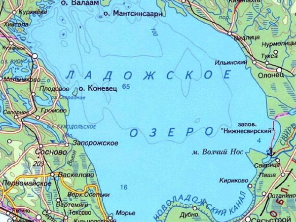Остров Коневец Ладожское озеро карта