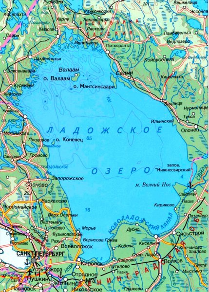 Карелия Ладожское озеро карта