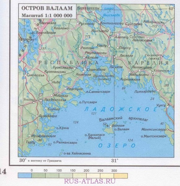 Ладога озеро на карте