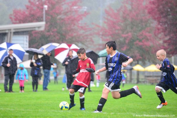 Футбол в ливень