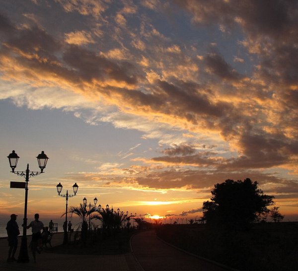 Закат в парке