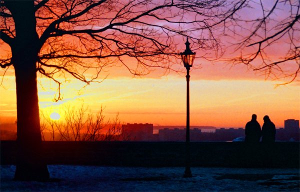 Аллея закат