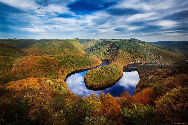 Овернь Франция природа