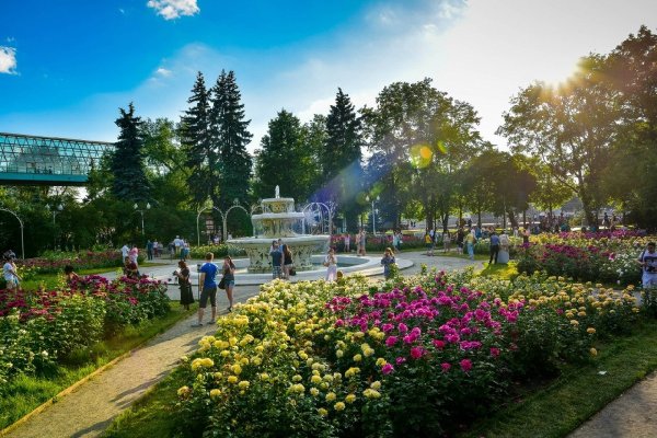 Парк Горького Москва лето
