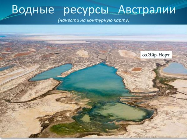 Озеро Эйр в Австралии