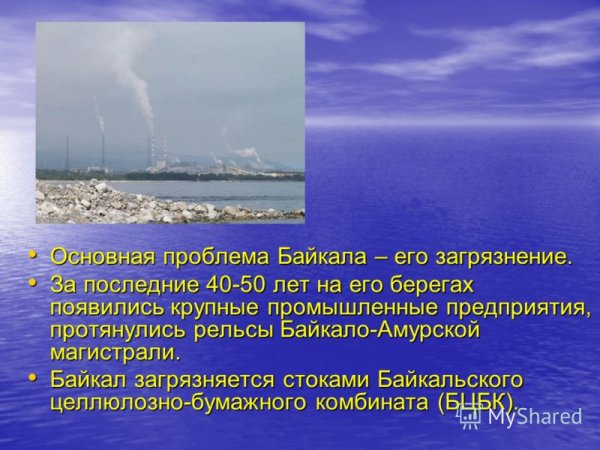 Основные экологические проблемы Байкала