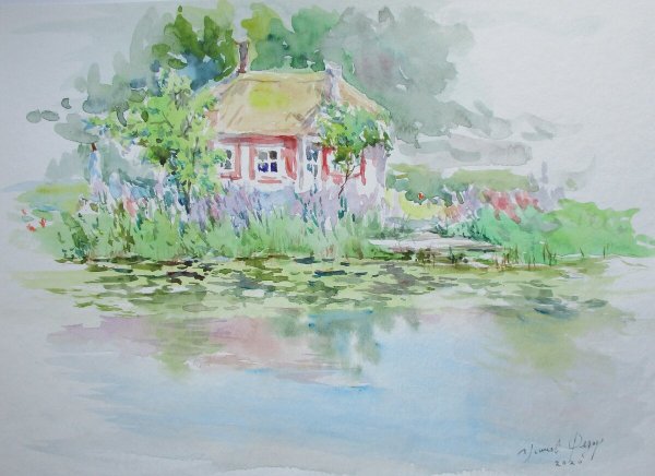 Федор Усачев акварель