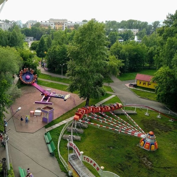 Новокузнецк парк Гагарина сверху