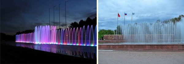 Фонтан 60 лет Победы Южно-Приморский парк