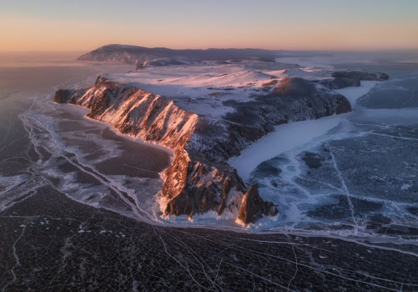 Остров Ольхон с высоты птичьего полета