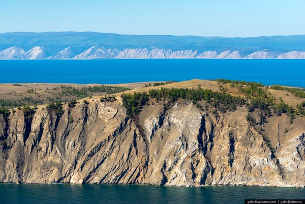 Ольхон Байкал с высоты птичьего полета