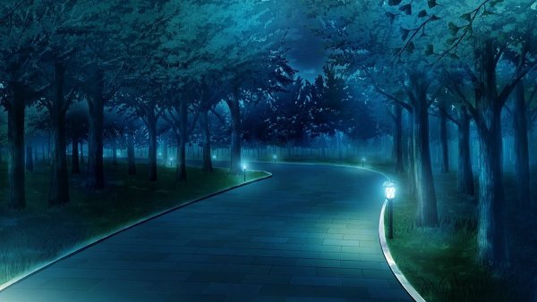 Ночной парк арт