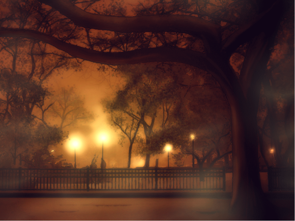 Вечер в парке арт