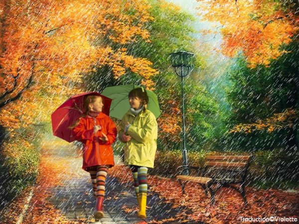 Хорошего настроения в дождливую осеннюю погоду