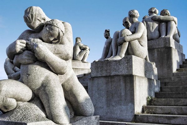 Норвегия Осло парк Вигеланда