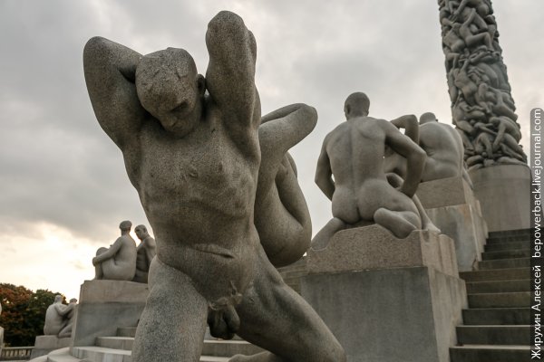 Норвегия Осло парк Вигеланда