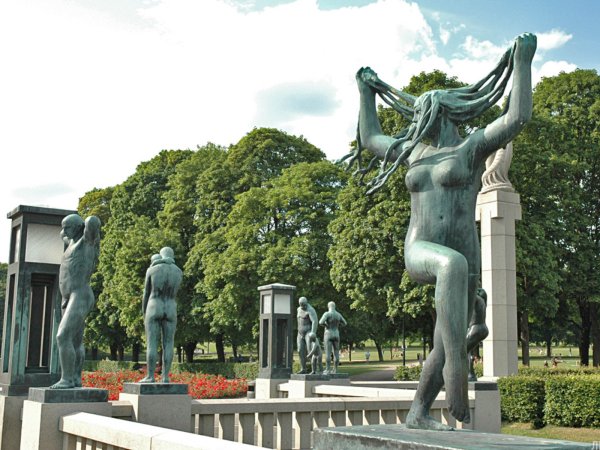 Норвегия Осло парк Вигеланда