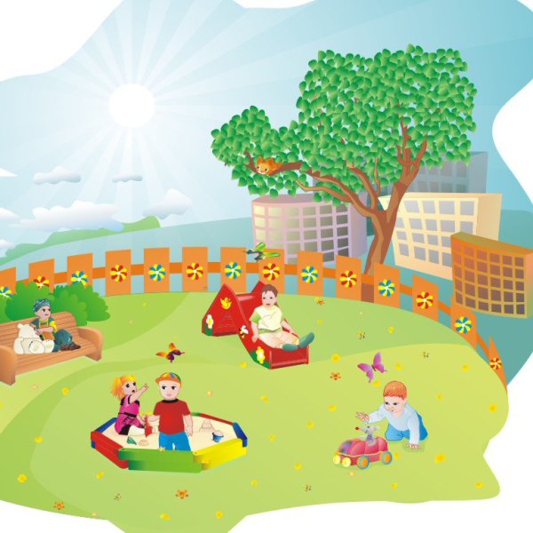 Парк в детском саду