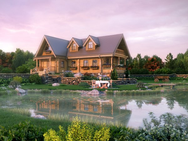 Дом у водоема