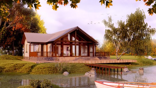 Усадьба «дом на берегу» Алтай