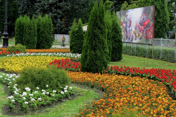 Парк Победы СПБ цветники