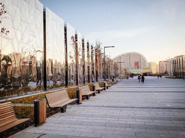 Парк Ходынское поле Центральный променад