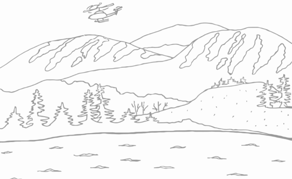 Озеро раскраска для детей