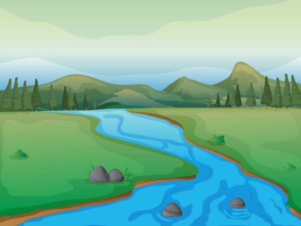 Река мультяшка