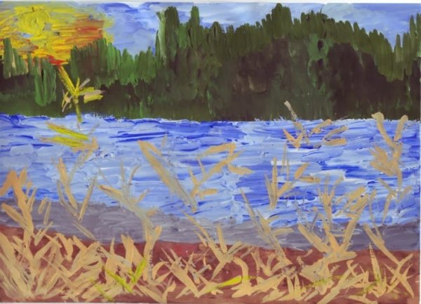 Рисунок к произведению Васюткино озеро