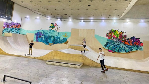 Bunny Hop скейт парк в Москве Речной вокзал