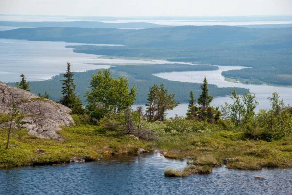 Парк Паанаярви гора Кивакка