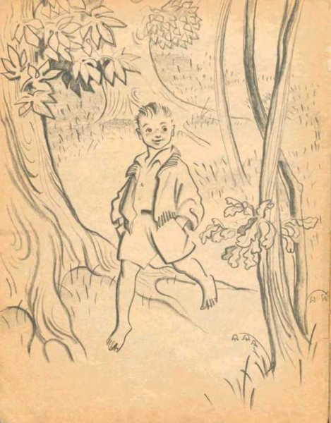 Рисунок мальчика Васюткино озеро