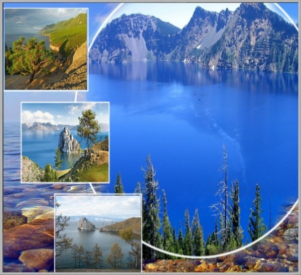 Озеро Байкал коллаж