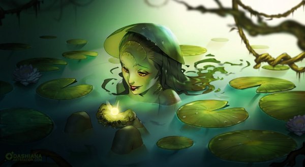 Русалка болото арт