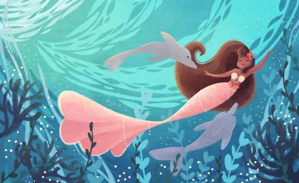 Русалки дети арт