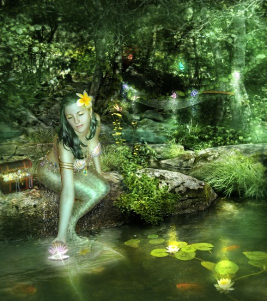 Сказочный лес русалки