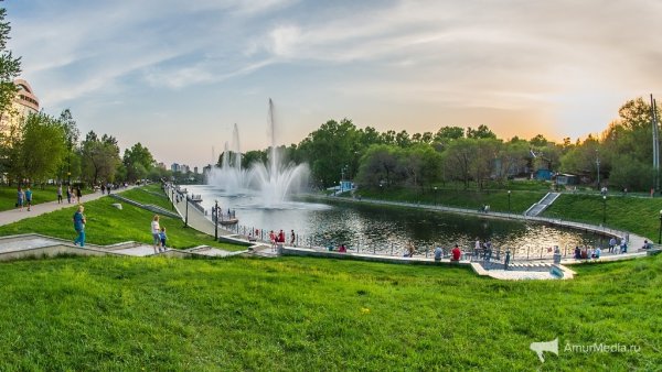 Парк на прудах Хабаровск