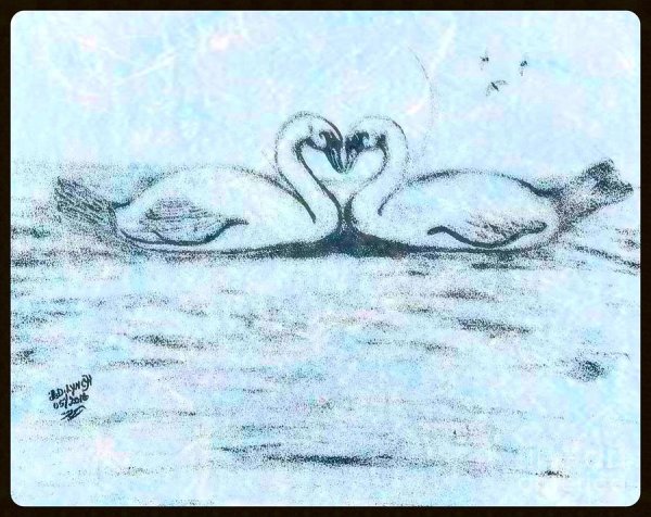 Лебединое озеро рисунок