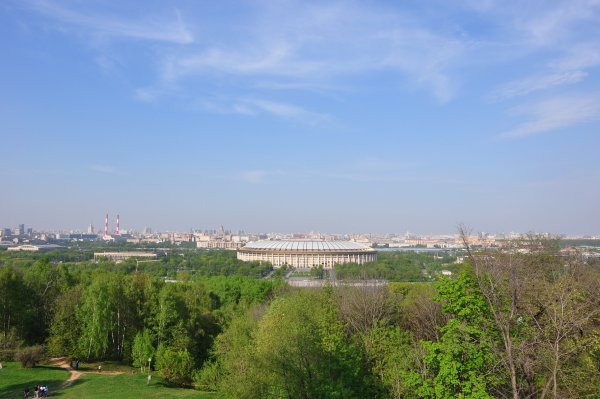 Воробьёвы горы панорама