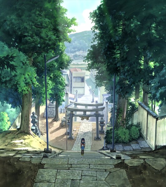 Аниме фон улица