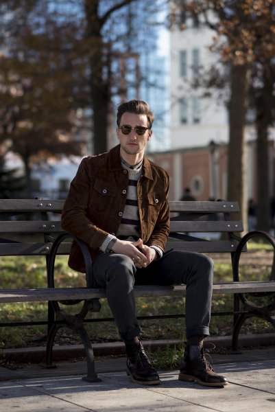 Фотосессия мужская на улице осень