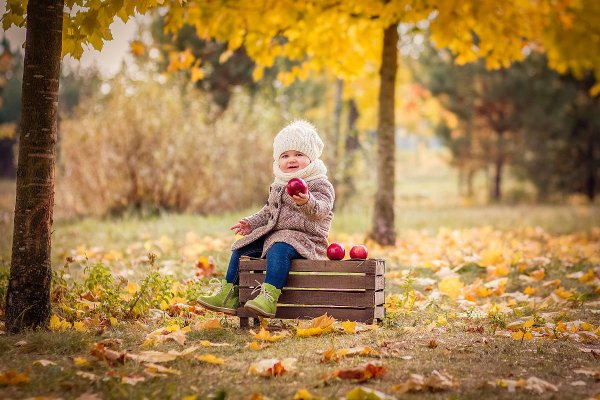 Осень парк дети