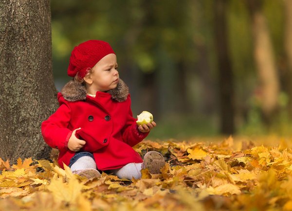 Детская осенняя фотосессия в парке
