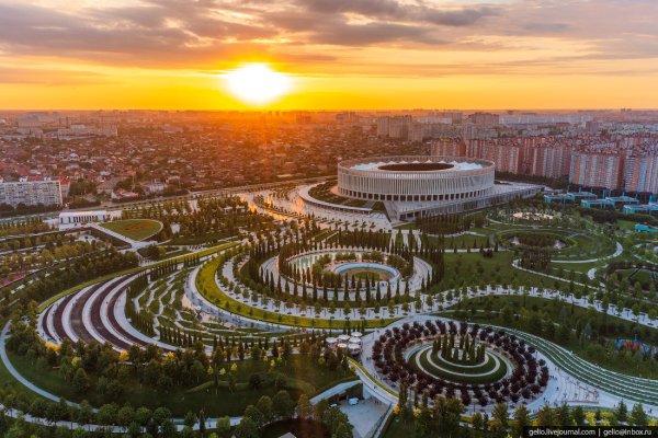 Парк Галицкого вид сверху 2022