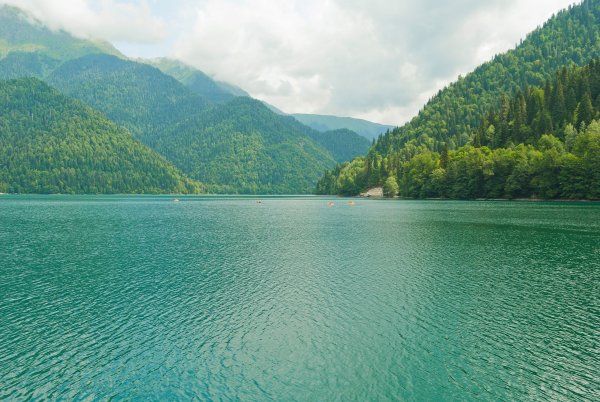 Озеро Рица Абхазия лето