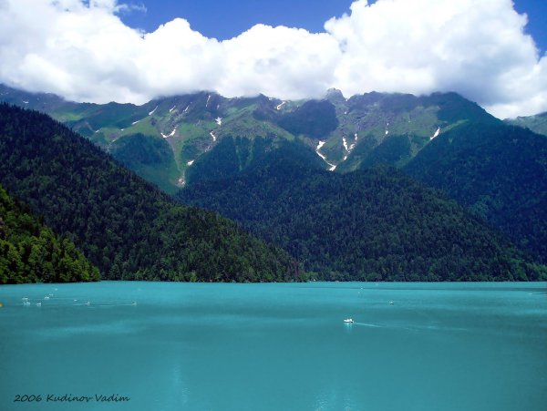 Озеро Рица 4к