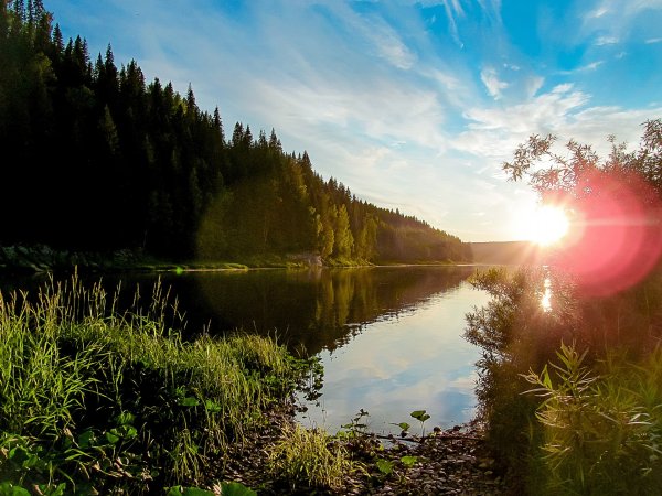 Россия озера синие