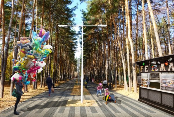 Город Липецк парк Победы