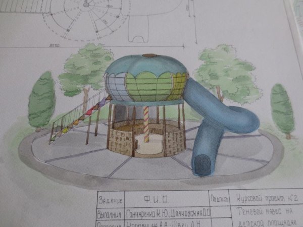 Архитектурный проект детской площадки